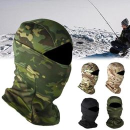 Cycling Caps Winter Plush Camouflage Mask Outdoor Insulation Windproof Headgear Riding Hat For Men Hiking Ski G7D5