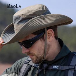 Wide Brim Hats Summer Sun Hat UV Protection Outdoor Hunting Fishing Cap For Men Women Hiking Jungle Camping Visor Bucket Fisherman