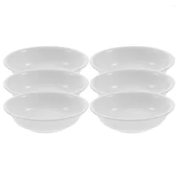 Plates 6 Pcs Soy Sauce Bowls Appetisers Dish Vinegar Dipping Plate Serving Dishes White Cups