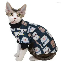 Cat Costumes Cartoon Bear T-shirt Hairless Clothes Sphinx German Thin Bottoming Sweater