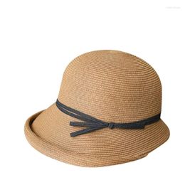 Wide Brim Hats Retro Style Soft Folded Summer Women Straw Hat Travel Holiday Sun Protection