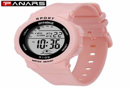 PANARS Fashion Colorful LED Lights Kids Students Watches Waterproof Children Women Digital Alarm Date Casual Sports Wrist Watch7154959