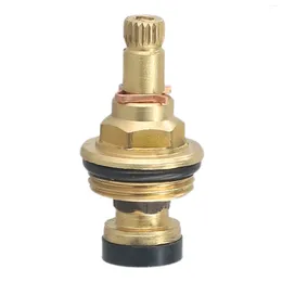 Bathroom Sink Faucets Brass Slow Opening Spool Faucet And Cold Water G1/2 Bsp 20 Tooth Cartridge Copper Body Valve Core