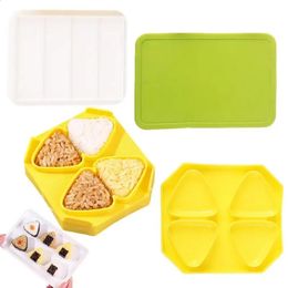 Sushi Making Kit Triangular Plastic Rice Ball Maker Mould DIY Onigiri Set Kitchen Gadgets 240328