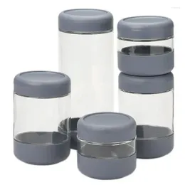 Bowls Revolution Clear Glass Canister Set 5 Piece