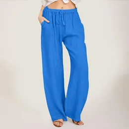 Women's Pants Business Casual For Women Stretch Comfortable High Waisted Tie Up Wide Leg Female Sweatpants