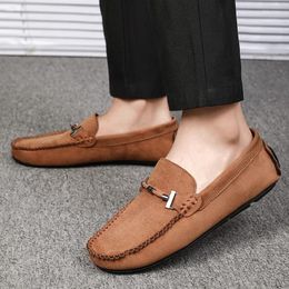Walking Shoes Four Seasons Of High Quality Handmade Foreign Trade Fashion Loafers Men Trend Set Wear Lazy Bean Soft Soled Driving