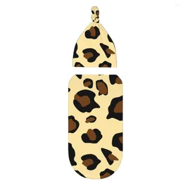 Blankets Leopard Print Baby Swaddle Blanket For Born Receive