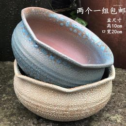 Vases Handmade Coarse Pottery Pots Of Purple Sand Breathable Green Radish Large Diameter Platter Clearance Retro Personalized Flower