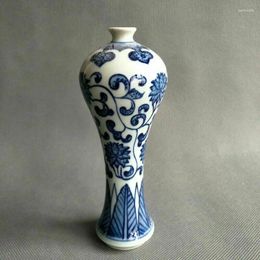 Vases China Exquisite Hand Painted Flower Blue And White Porcelain Vase