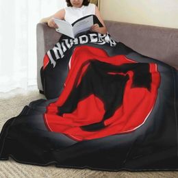 Blankets American Television Blanket Cartoon Logo Travel Flannel Throw Warm Soft Outdoor Customised Bedspread Birthday Present