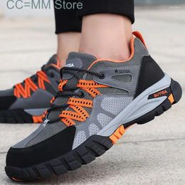 Casual Shoes Men Safety Work Anti-Smashing Steel Toe Boots For Male Indestructible Man Construction Sneakers