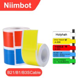 Paper NIIMBOT B21 B3S B1 Smart Portable Printer Cable Label for Commercial 1 Roll Waterproof Colour Sticker Label Selfadhesive Tag