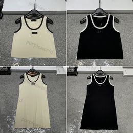 Designer Sexy Tank Tops For Women Knitted Vest Letter Sleeveless Dress Summer Tees