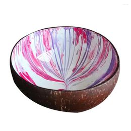 Bowls Coconut Shell Bowl Fruit Salad Noodle Rice Instant Soup Tableware Dessert Storage Tray