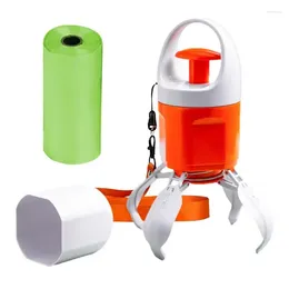 Dog Apparel Poop Picker Pet Pooper Scooper Handheld Grabber Foldable Cat With Bag Dispenser Portable Claw