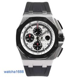 Celebrity AP Wrist Watch Royal Oak Offshore 26400 Diameters 44mm One Hard to Find White Background Black Timing Plate Panda Noodle Complete Set