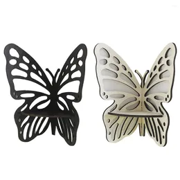 Decorative Plates Butterfly Corner Shelf Wall Mounted Crystal Display Wood Floating For Bedroom Living Room Bathroom