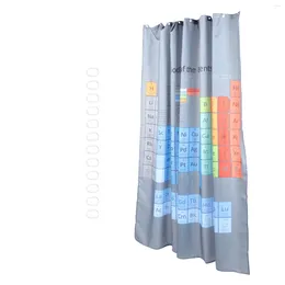 Shower Curtains Curtain Privacy Protected Periodic Table Waterproof Bathroom Stylish Toilet Liner