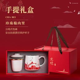 Mugs Anniversary Souvenirs Business Gift Sets Companion Gifts Team Construction Ceramic Filter Cups