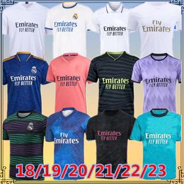 MADRIDS 17 18 19 20 21 22 23 2023 BENZEMA Soccer Jerseys Alaba CAMAVINGA ASENSIO CASEMIRO VINI VALVERDE MODRIC COURTOIS HAZARD REAL football uniforms shirt