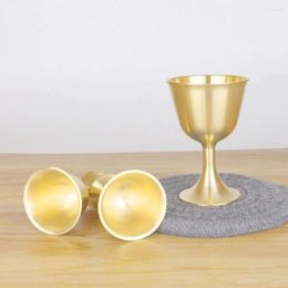 Mugs 1Pc Metal Adornment Brass Cup Desktop Ornament Household Kitchen Decor