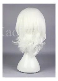 Party Supplies Anime White Short Girls Cosplay Wigs Synthetic Hairs