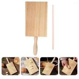 Baking Tools Mochi Board Wooden Gnocchi Pasta Supply Household Making Kit Stick Maker Accessories Biscuit Mould Paddle