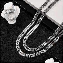 Chokers Luxury Designer Hip Hop Necklace Jewellery Heart Womens Mens Necklaces Sier Gold Cuban Link Chain Women Titanium Stainless Steel Otyed