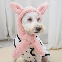 Dog Apparel Soft Pet Hat Cosy Winter With Adorable Three-dimensional Ears Stylish Cat Headgear For Ultimate Comfort