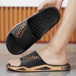 Slippers Summer Men's Comfortable Outdoor Anti Slip Waterproof Beach Shoes Cool Fashion Casual Young Sports Soft Sole