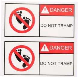Wallpapers Do Not Tramp Sign Warning Self Adhesive Signs 10x5cm