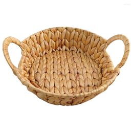 Dinnerware Sets Bread Basket Tray Decorative Storage Baskets Round Woven Serving Fruit Iron Pallets