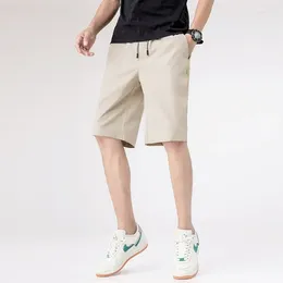 Men's Shorts 2024 Summer Beach Youth Trendy Outdoor Sports Running Casual Fashion Solid Color