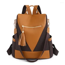 School Bags 2024 Waterproof Oxford Cloth Women Backpack Designer Light Travel Bagpacks Fashion Casual Ladies Shoulder