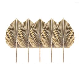 Mugs 5Pcs Natural Dried Palm Leaves Tropical Fans Boho Dry Decor For Home Kitchen Wedding
