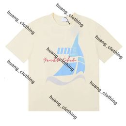 Ruhde T-shirt Art Shirt Swim Trunks T Shirt Rhude Shirt Men Designer Tshirts for Mens 24ss Rhude Shorts Mens High Quality Tess Rhode Short Sleeve Europe America 310