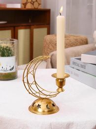 Candle Holders 1PC Metal Iron Candlestick Decoration Romantic Candlelight Dinner Props Household