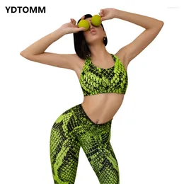 Women's Two Piece Pants Set Women Summer Printed Gym Clothing Short Blouses Tight Sets Sportswear Arrival 2024