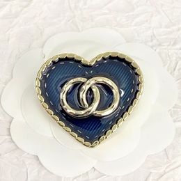 New fashion denim enamelled love Brooches women's brand designer Pins, Brooches for suit dresses dresses Jewellery gifts