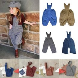 Trousers Kids Strap Overalls Soor Ploom Brand Baby Girl Romper New Autumn Winter Bottoms Toddr Overalls Boys Corduroy Pants Denni Jean L46