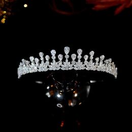 Wedding Hair Jewellery Simple Bridal Crown Wedding Hair Accessories Jewellery Fashion CZ Tiaras Crystal HeadbandFree Shipping For Birtay Party Gifts L46