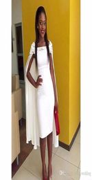2019 Sheath Cocktail Dress Africans with Wrap Cheap Keen Length Formal Holiday Club Wear Homecoming Party Dress Plus Size Cust4950827