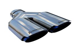 Car Universal Akrapovic Dual Burnt Blue Stainless Steel Exhaust Tip Double End Pipe for VW Golf 5934518