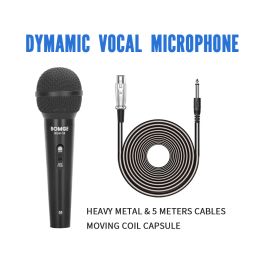 Microphones BOMGE Metal Karaoke Microphone Handheld Professional Top Quality Dynamic Wired Microphone Mic for Party Vocal Live Performance