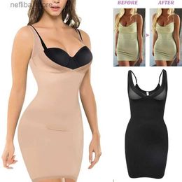 Waist Tummy Shaper Women Full Body Shapewear Camisole Slips Slimming Shaper Waist Corset Tummy Control Slip for Under Dresses L2447