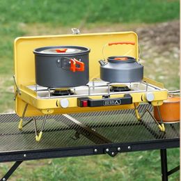 Cass Stove BBQ Grill Outdoor Portable Field Stove Pot Stove Camping Grill Camping Cass Gas Portable Barbecue BBQ Gril 240329