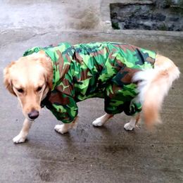 Dog Apparel Golden Retriever Clothes Big Raincoat Large Clothing Waterproof Coat Jacket Samoyed Husky Labrador Rainwear Outfit