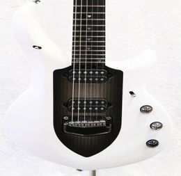 Custom Shop Ernie Ball Music Man John Petrucci Majesty White Black Centre Electric Guitar Tremolo Bridge Active Pickups 6457258