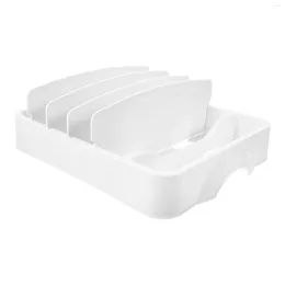 Kitchen Storage Compartment Box Gadgets Countertop Organiser Dinner Plate Food Containers Lid Silverware Abs Cupboard